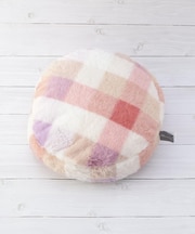 ブロックチェック ラウンドクッション