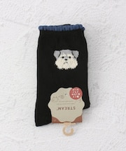 ◆シュナウザー部分モールクルーソックス