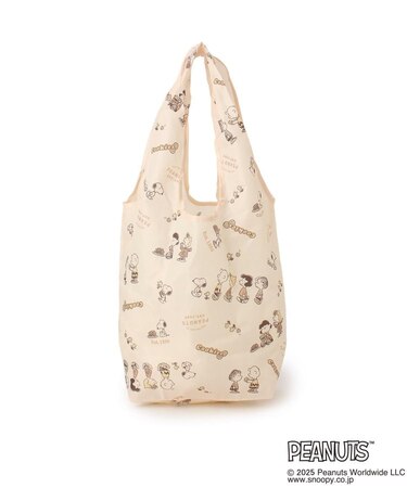 SNOOPY カラビナ付き底マチエコバッグ