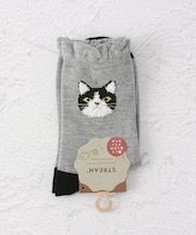 ◆ねこ部分モールクルーソックス