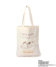 SNOOPY 刺繍トートバッグ