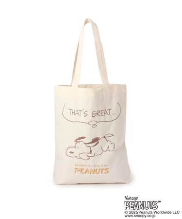 SNOOPY 刺繍トートバッグ