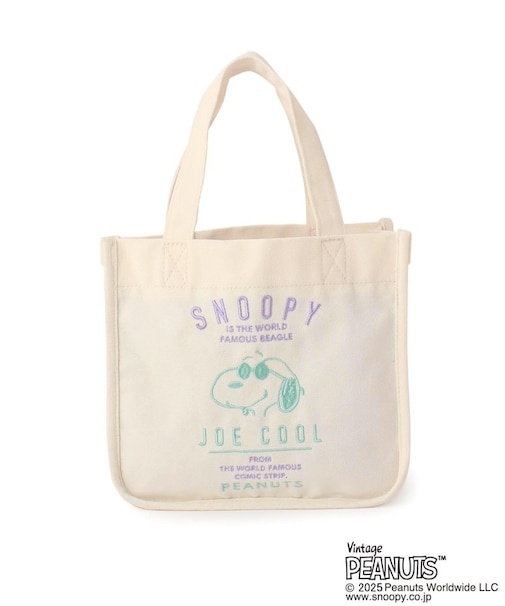 SNOOPY 刺繍ミニトート