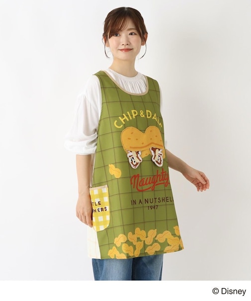ディズニー 『チップ＆デール』 マスコット付エプロン