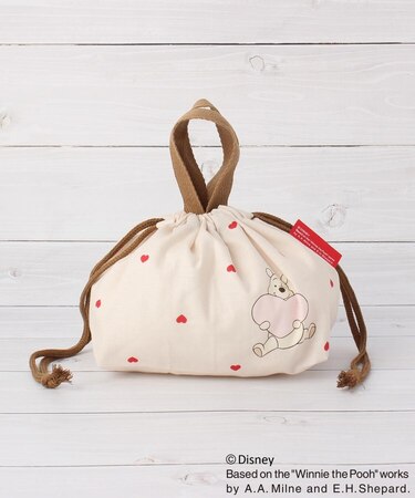 【先行販売】ディズニー 『くまのプーさん』 ランチ巾着 ハート