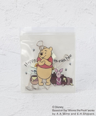 ◆ディズニー 『くまのプーさん』 ケース入りダブルクリップ