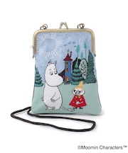 MOOMIN 畳刺繍縦型ペンポーチ がま口