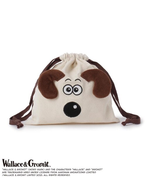 ウォレスとグルミット ぬいぐるみ巾着