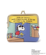SNOOPY 畳刺繍ペンポーチ ミニがま口