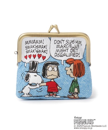 SNOOPY 畳刺繍ペンポーチ ミニがま口