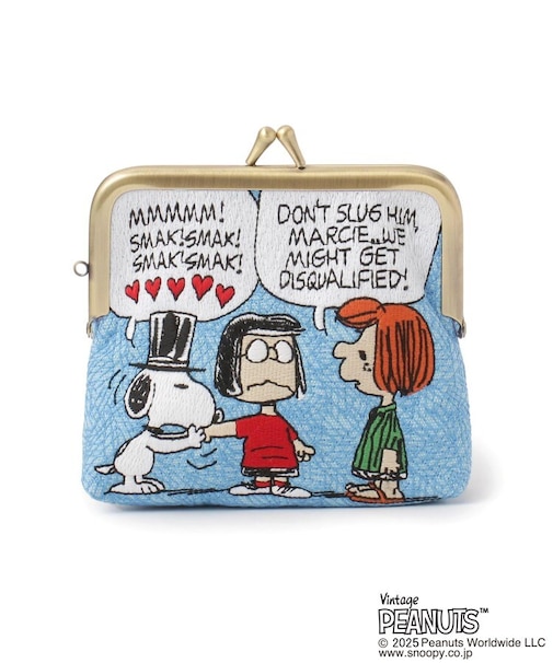 SNOOPY 畳刺繍ペンポーチ ミニがま口