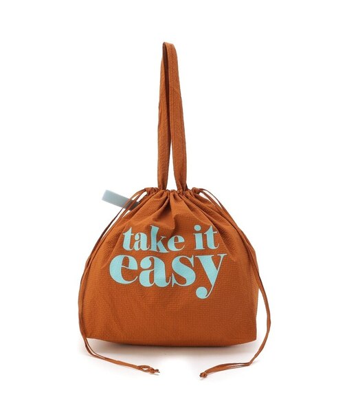 JOUET ジョエット ロゴプリント巾着トート