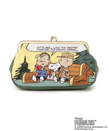 SNOOPY 畳刺繍ペンポーチ がま口
