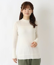 綿フライスニットプルオーバー
