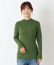 綿フライスニットプルオーバー