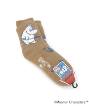 【あったか】MOOMIN ホームソックス 内ボア二重編ムーミン