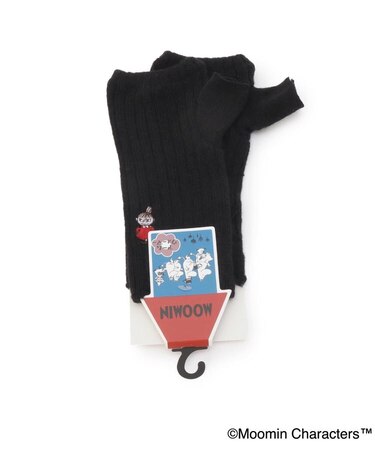 【あったか】MOOMIN アームカバー フワニットミイ Sリブ