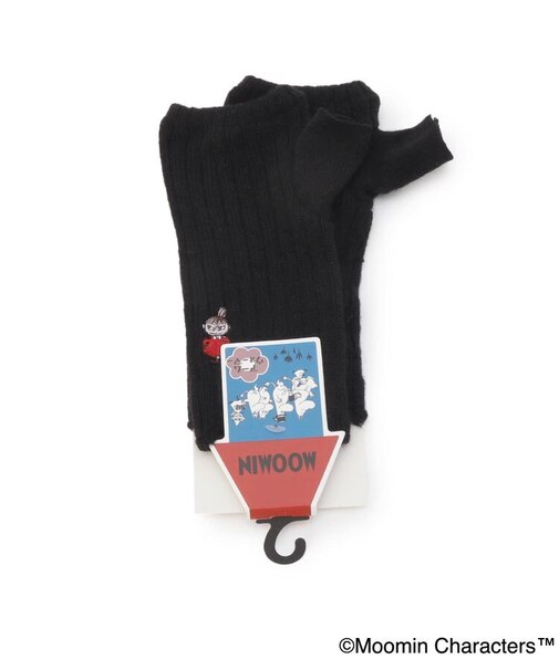 【あったか】MOOMIN アームカバー フワニットミイ Sリブ