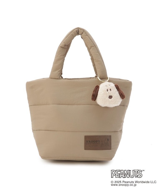 SNOOPY チャーム付きミニトート