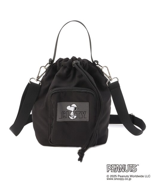 SNOOPY 2WAY巾着ショルダーバッグ