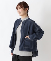 デニムワイドシャツ