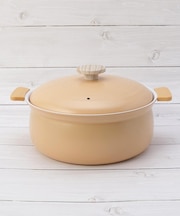 軽い セラミック IH対応深型卓上鍋24cm