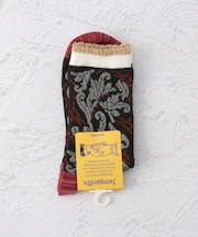 ◆ピコットダマスクフロートクルーソックス