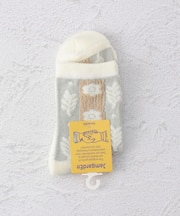 ◆花柄表パイルクォーターソックス