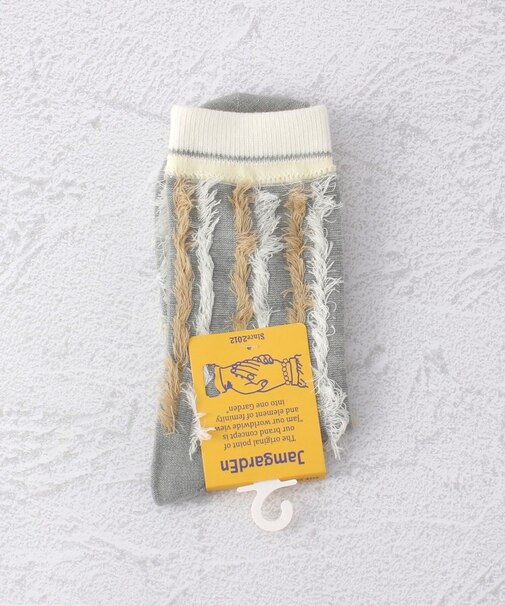 ◆フリンジラインクルーソックス