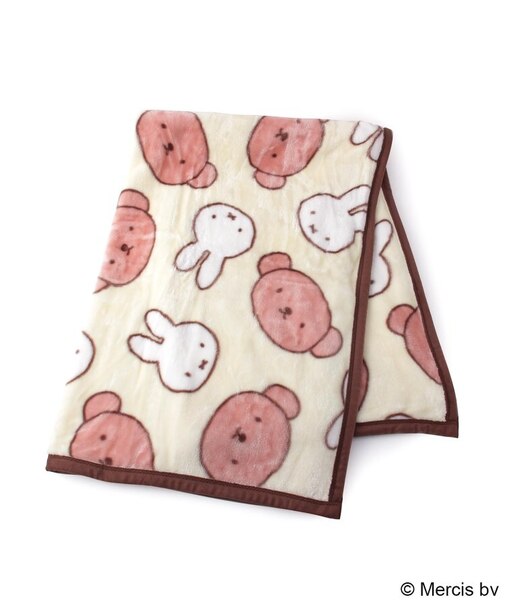 【あったか】Dick Bruna miffy ハーフ毛布 ふたりでぬくぬく