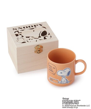 SNOOPY 木箱入マグ 350ml