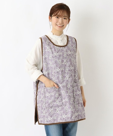 【あったか】キルト タブリエ エプロン フラワーファーム