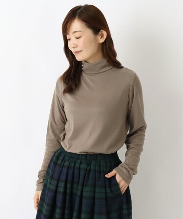 【リンネル12月号掲載】裏起毛タートルネック　プルオーバー