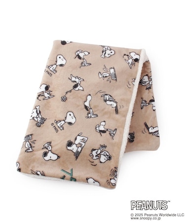【あったか】SNOOPY ボア付ウォームクロス