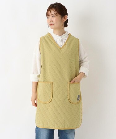 【あったか】カリダ 裏ボアVネックエプロン