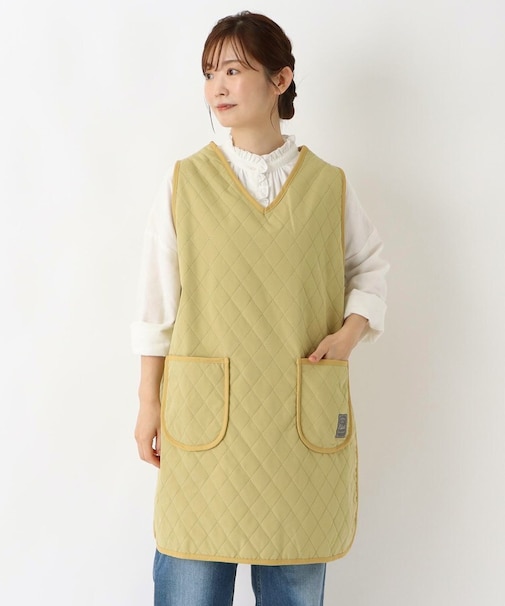 【あったか】カリダ 裏ボアVネックエプロン