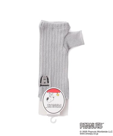 【あったか】SNOOPY 指アームウォーマー 刺繍