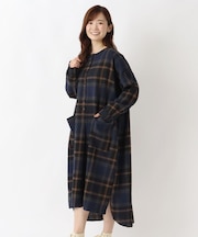 【リンネル12月号掲載】リサイクルネルワンピース