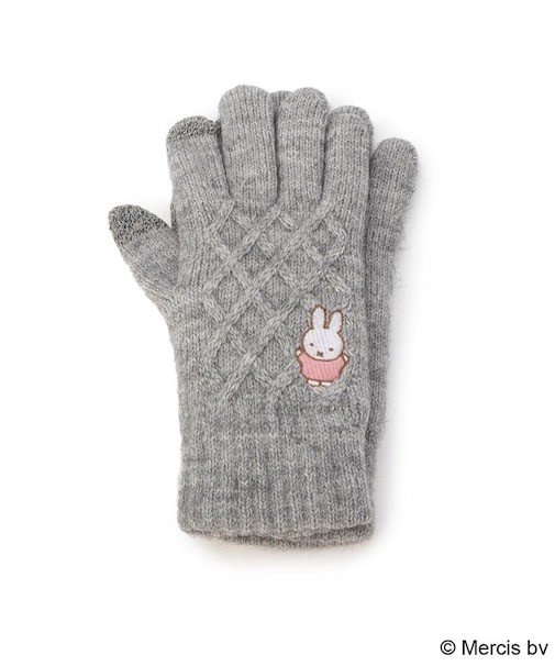 【あったか】Dick Bruna miffy スマホ対応ケーブル手袋
