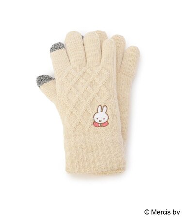 【あったか】Dick Bruna miffy スマホ対応ケーブル手袋