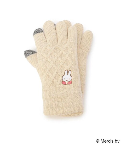 【あったか】Dick Bruna miffy スマホ対応ケーブル手袋