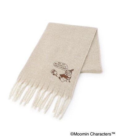 【あったか】MOOMIN マフラー 太フリンジ
