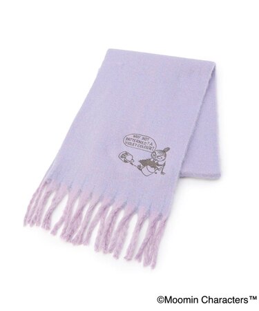【あったか】MOOMIN マフラー 太フリンジ