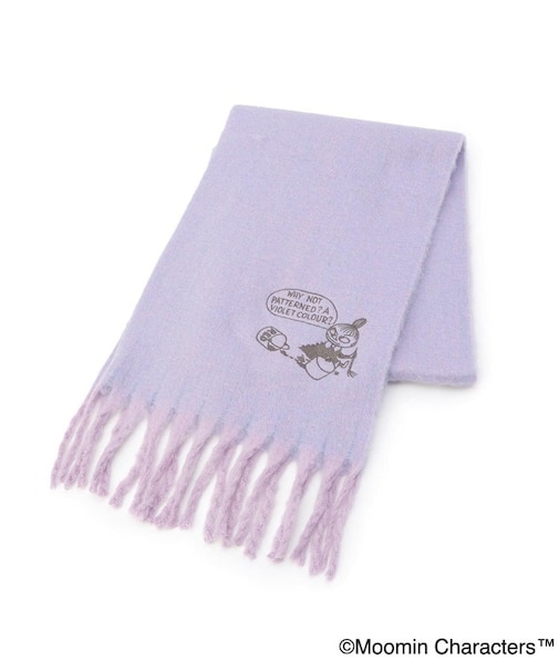 【あったか】MOOMIN マフラー 太フリンジ