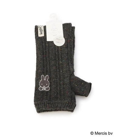 【あったか】Dick Bruna miffy アームカバー ツィード 刺繍