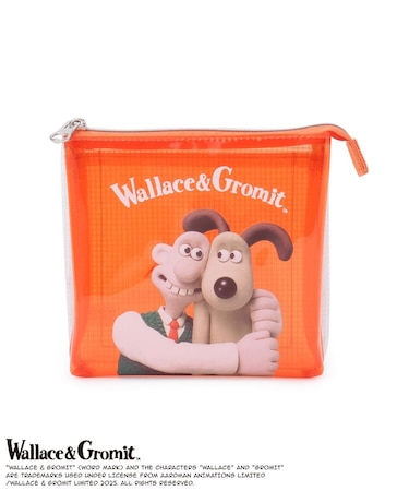 ウォレスとグルミット スクエアクリア3ポケットポーチ