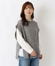 ◆アクリルニット ブラウス アンサンブル