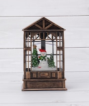 【クリスマス】スノーイング ハウスライトスタンド 音楽付き