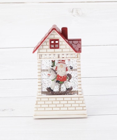 【クリスマス】スノーグローブ ライトスタンド