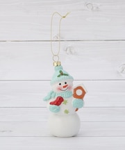 ◆【クリスマス】プラ スノーマンオーナメント